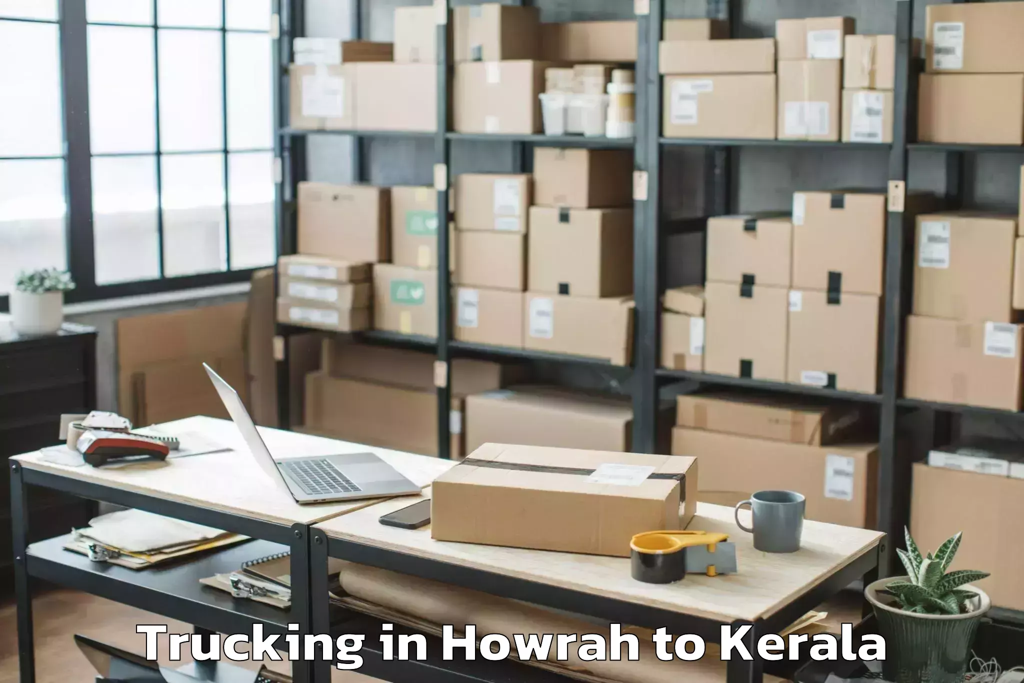 Book Howrah to Munnar Trucking Online